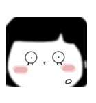 おめめちゃんの文字なし大きい顔のスタンプ（個別スタンプ：12）