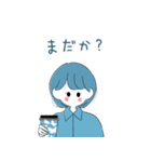 ブルー人格スタンプパック（個別スタンプ：2）