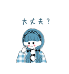 ブルー人格スタンプパック（個別スタンプ：3）
