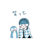 ブルー人格スタンプパック（個別スタンプ：19）