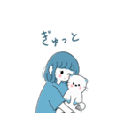 ブルー人格スタンプパック（個別スタンプ：20）