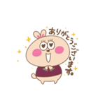 バレーうさぎの返信スタンプ（個別スタンプ：3）