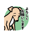 【フォーン4】1年中使える♡パピーイタグレ（個別スタンプ：9）