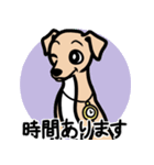 【フォーン4】1年中使える♡パピーイタグレ（個別スタンプ：21）