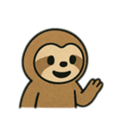 色んな表情するナマケモノ（個別スタンプ：1）