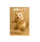 かわいいフェレット・おこめの毎日スタンプ（個別スタンプ：16）