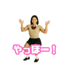 【筋肉大好き！】マッスル女子高生①（個別スタンプ：4）