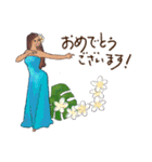 大人でおしゃれなフラスタンプ（個別スタンプ：37）
