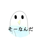 インコちゃんブルー♡（個別スタンプ：7）