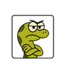 色んな表情するへび（個別スタンプ：1）