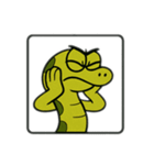 色んな表情するへび（個別スタンプ：12）