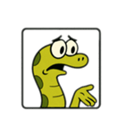 色んな表情するへび（個別スタンプ：19）