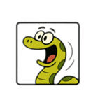 色んな表情するへび（個別スタンプ：22）