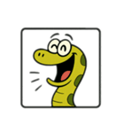 色んな表情するへび（個別スタンプ：27）