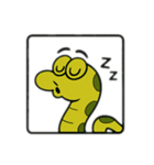 色んな表情するへび（個別スタンプ：29）