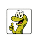 色んな表情するへび（個別スタンプ：31）