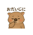 ウォンバット親子の会話（個別スタンプ：1）