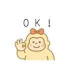 ゴリラのママンヌのあいさつスタンプ。（個別スタンプ：2）