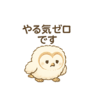 メンフクロウ（ヒナ）（個別スタンプ：4）