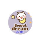 ❤️うごく！しろくまの定番スタンプ♡英和（個別スタンプ：6）