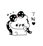 くまやん。331〜モノトーン〜（個別スタンプ：6）