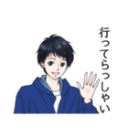 男子学生の日常スタンプ（個別スタンプ：7）