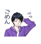 男子学生の日常スタンプ（個別スタンプ：10）