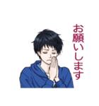 男子学生の日常スタンプ（個別スタンプ：16）