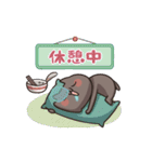 動く！ねこのくろ ぱーと6！（個別スタンプ：5）