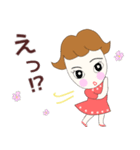 お茶目ガールるるちゃん挨拶＆楽しい言葉（個別スタンプ：29）