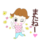 お茶目ガールるるちゃん挨拶＆楽しい言葉（個別スタンプ：40）