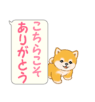 気持ち伝える吹き出し ころころ豆柴（個別スタンプ：6）