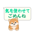 気持ち伝える吹き出し ころころ豆柴（個別スタンプ：11）