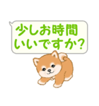 気持ち伝える吹き出し ころころ豆柴（個別スタンプ：15）