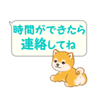 気持ち伝える吹き出し ころころ豆柴（個別スタンプ：19）