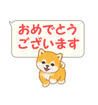 気持ち伝える吹き出し ころころ豆柴（個別スタンプ：35）