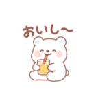 ゆるっとクマの日常会話（個別スタンプ：4）