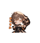 スタイリッシュにキメるガールズ！（個別スタンプ：9）