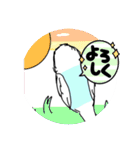 かわいいインコちゃんブルーー（個別スタンプ：16）