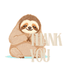 thank youナマケモノ（個別スタンプ：17）