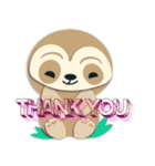 thank youナマケモノ（個別スタンプ：20）