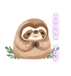 thank youナマケモノ（個別スタンプ：22）