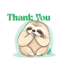 thank youナマケモノ（個別スタンプ：23）