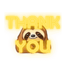 thank youナマケモノ（個別スタンプ：24）