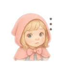 プチポペット 毎日使える♪赤ずきんちゃん（個別スタンプ：7）