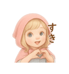 プチポペット 毎日使える♪赤ずきんちゃん（個別スタンプ：9）