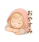 プチポペット 毎日使える♪赤ずきんちゃん（個別スタンプ：16）