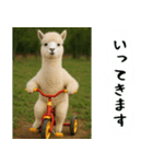 アルパカさんの吹き出しスタンプ（個別スタンプ：24）