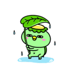 かっぱの雨やどり（個別スタンプ：2）
