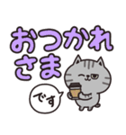 サバトラのカラフル敬語（個別スタンプ：13）